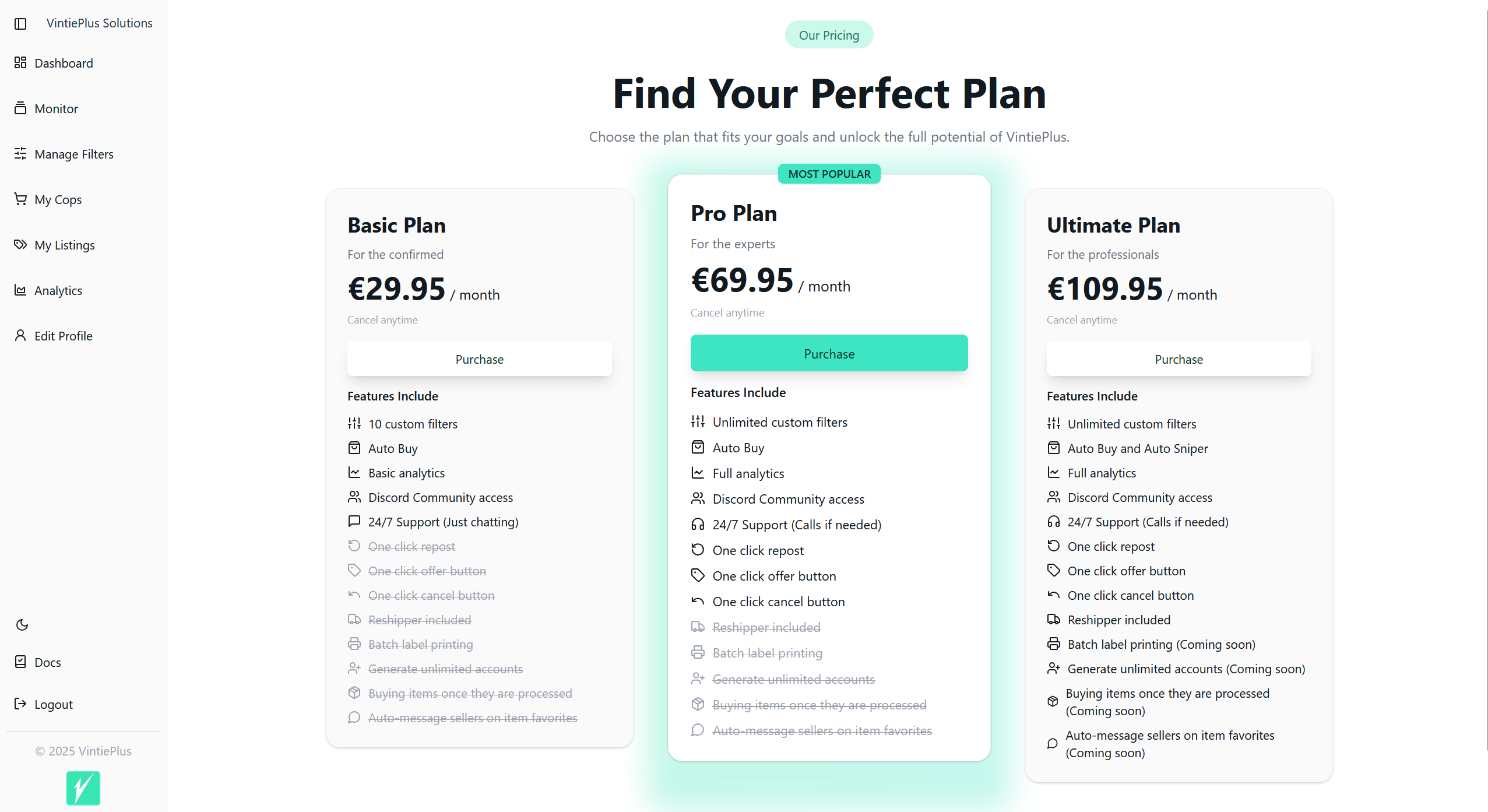 Choose Your Perfect Plan